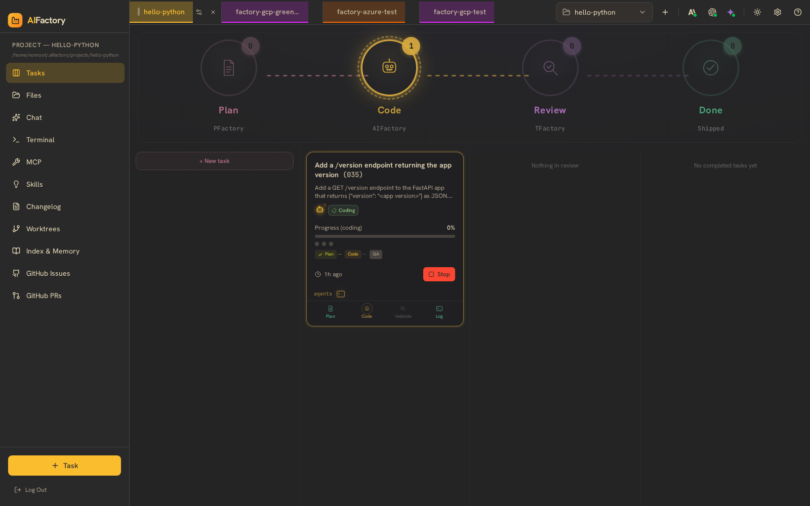 Kanban board