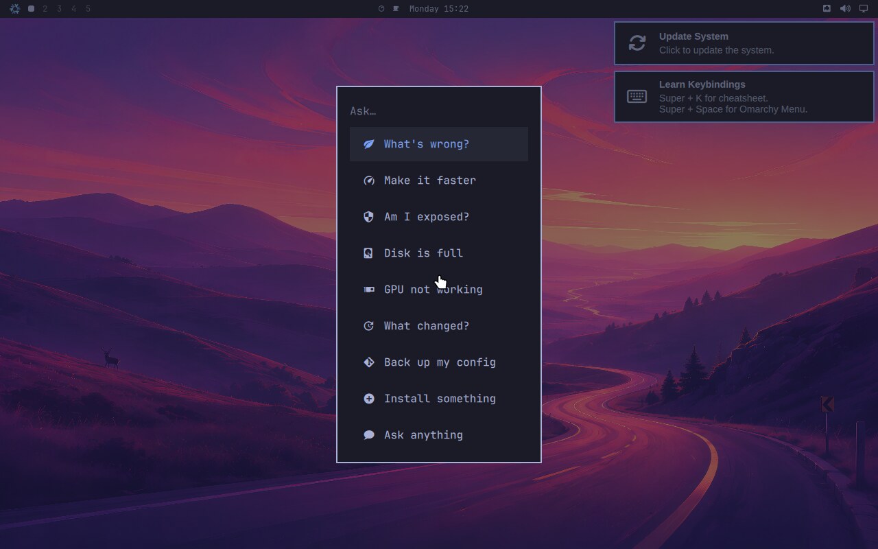 The Ask menu