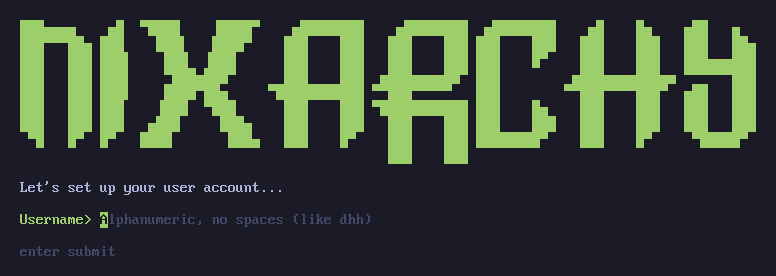 Username, then password twice